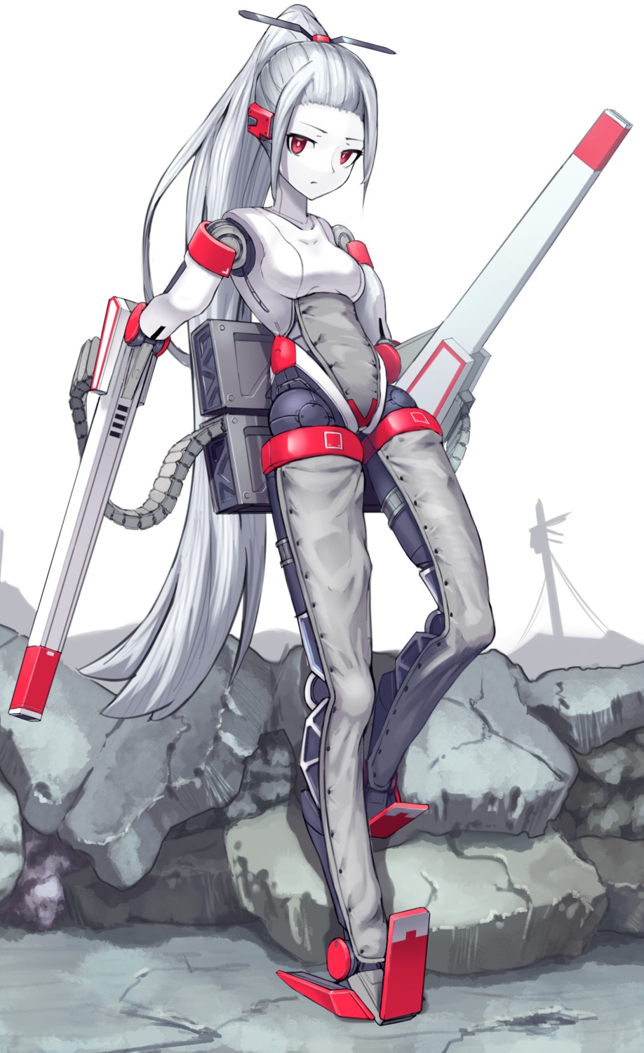 hispol_(04-uma-alpha) mecha_musume weapon