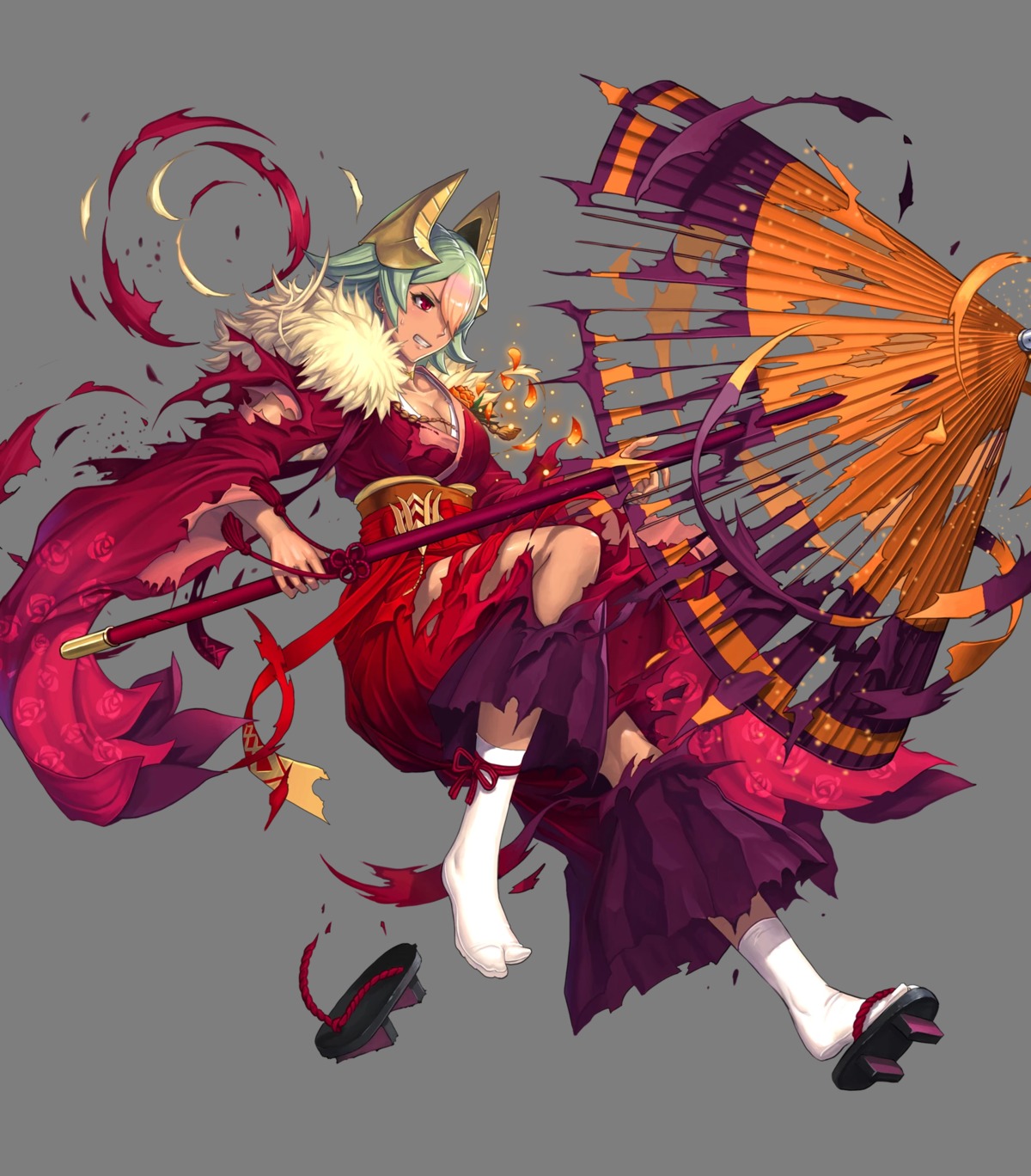 fire_emblem fire_emblem_heroes izuka_daisuke japanese_clothes laegjarn nintendo torn_clothes transparent_png umbrella