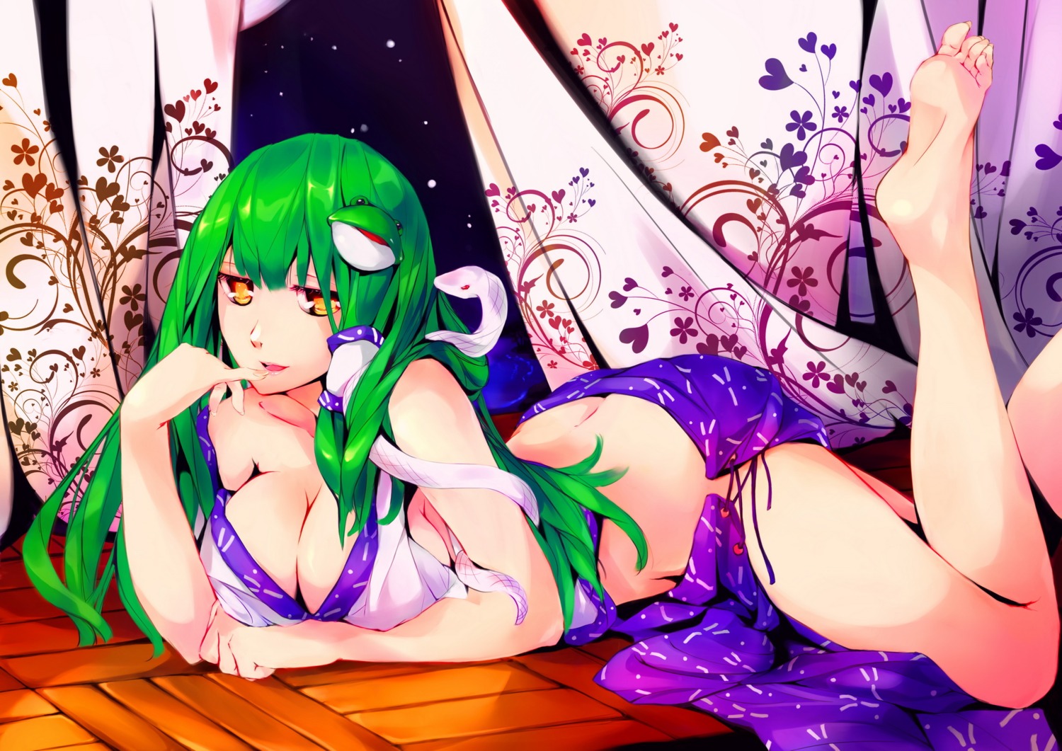 cleavage kalalasan kochiya_sanae touhou