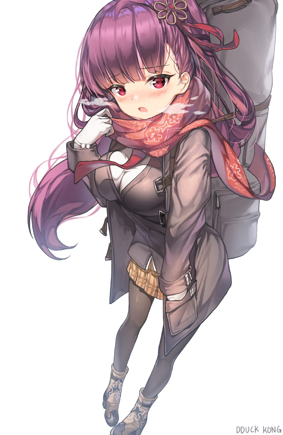 dduck_kong girls_frontline pantyhose seifuku sweater wa2000_(girls_frontline)