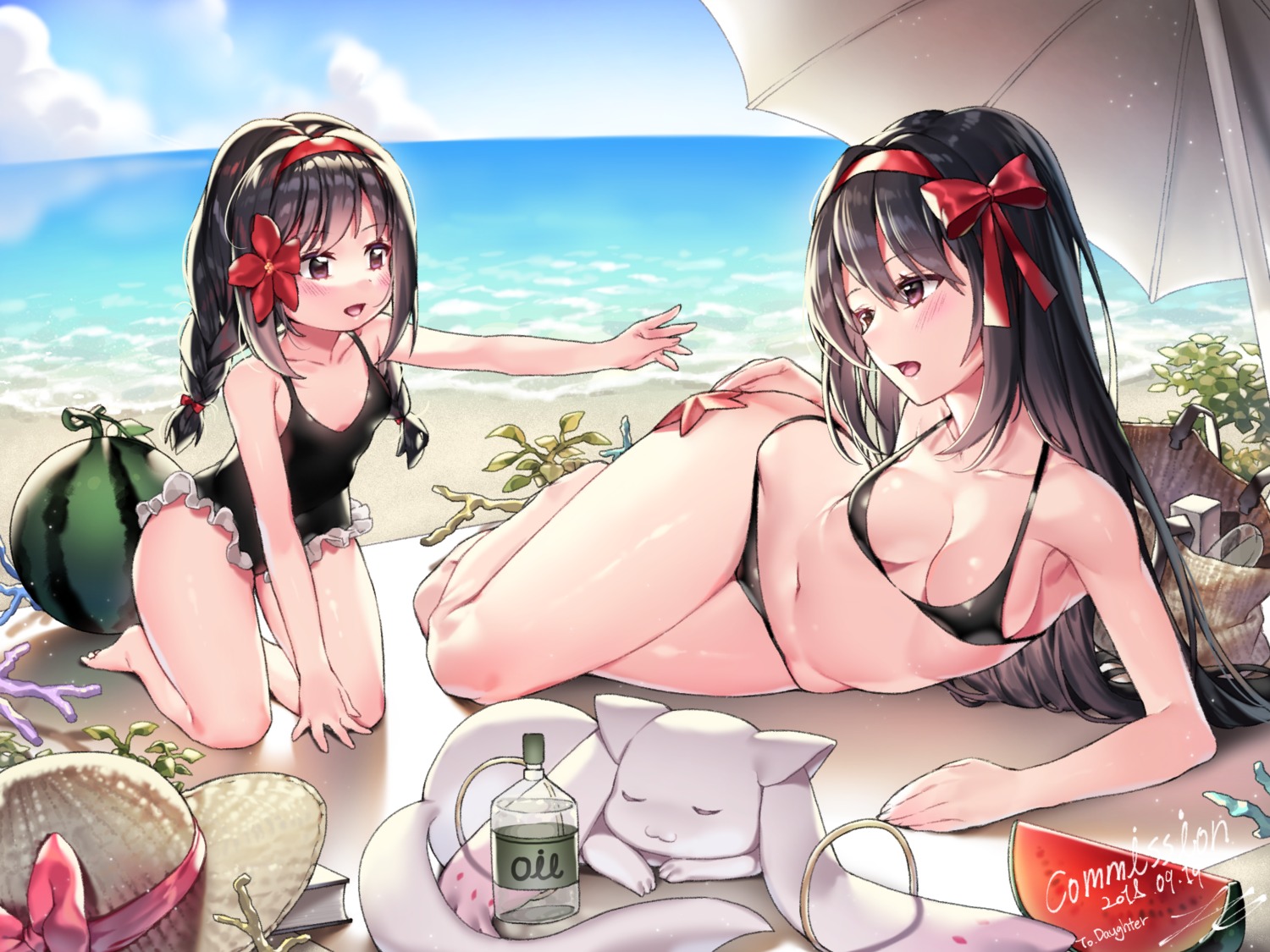 akemi_homura bikini ia_(ias1010) mahou_shoujo_madoka_magica swimsuits