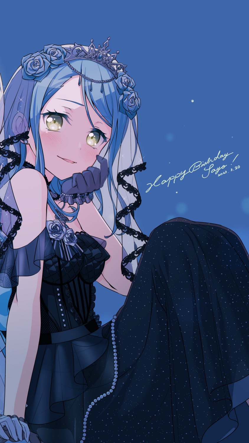 bang_dream! dress hikawa_sayo nobusawa_osamu wedding_dress