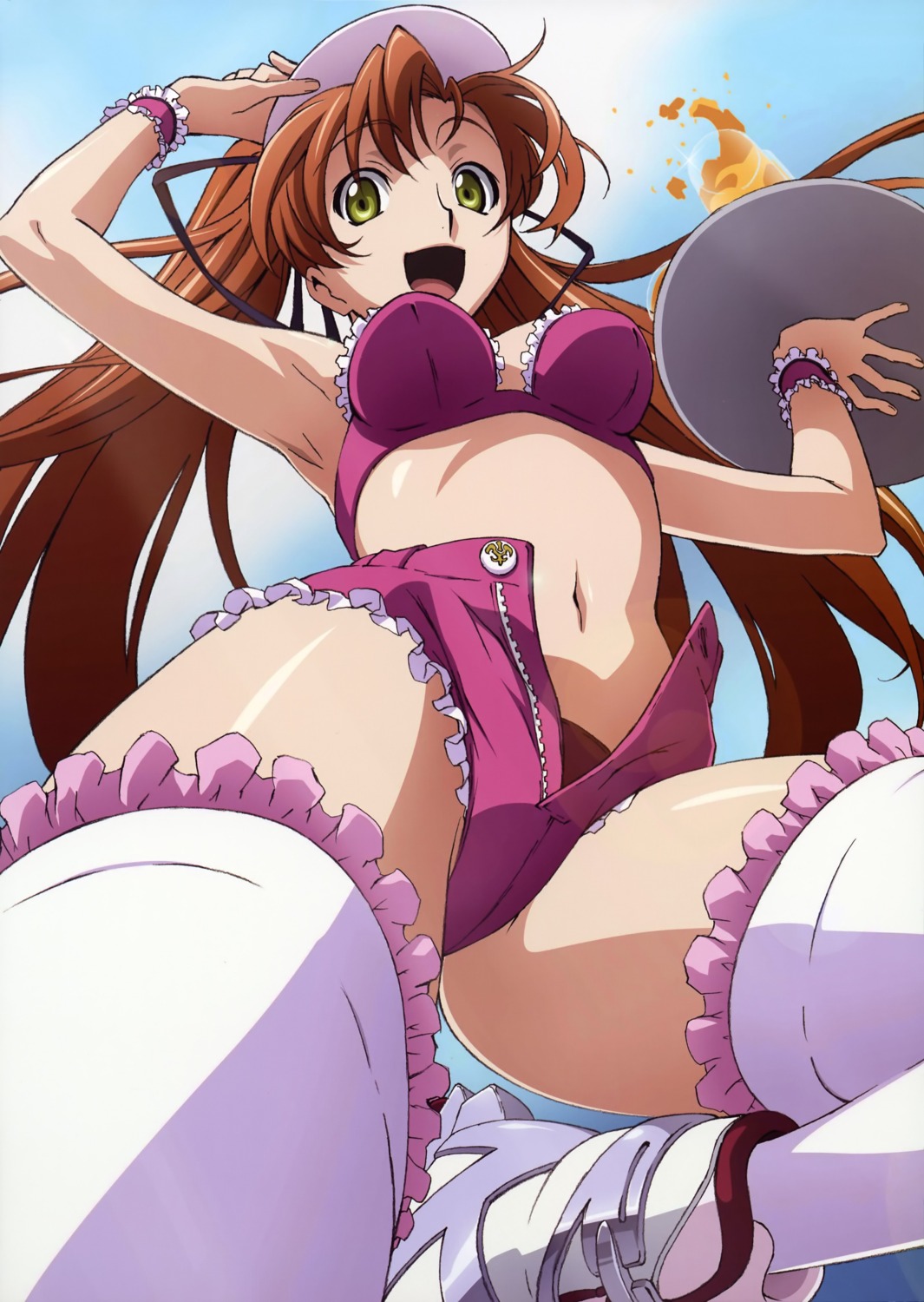 bikini code_geass shirley_fenette swimsuits tabata_hisayuki thighhighs