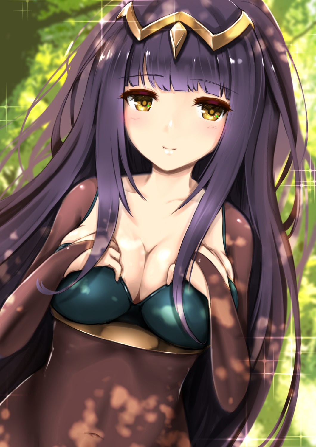 bodysuit breast_hold cleavage fire_emblem fire_emblem_kakusei tayashitsu tharja