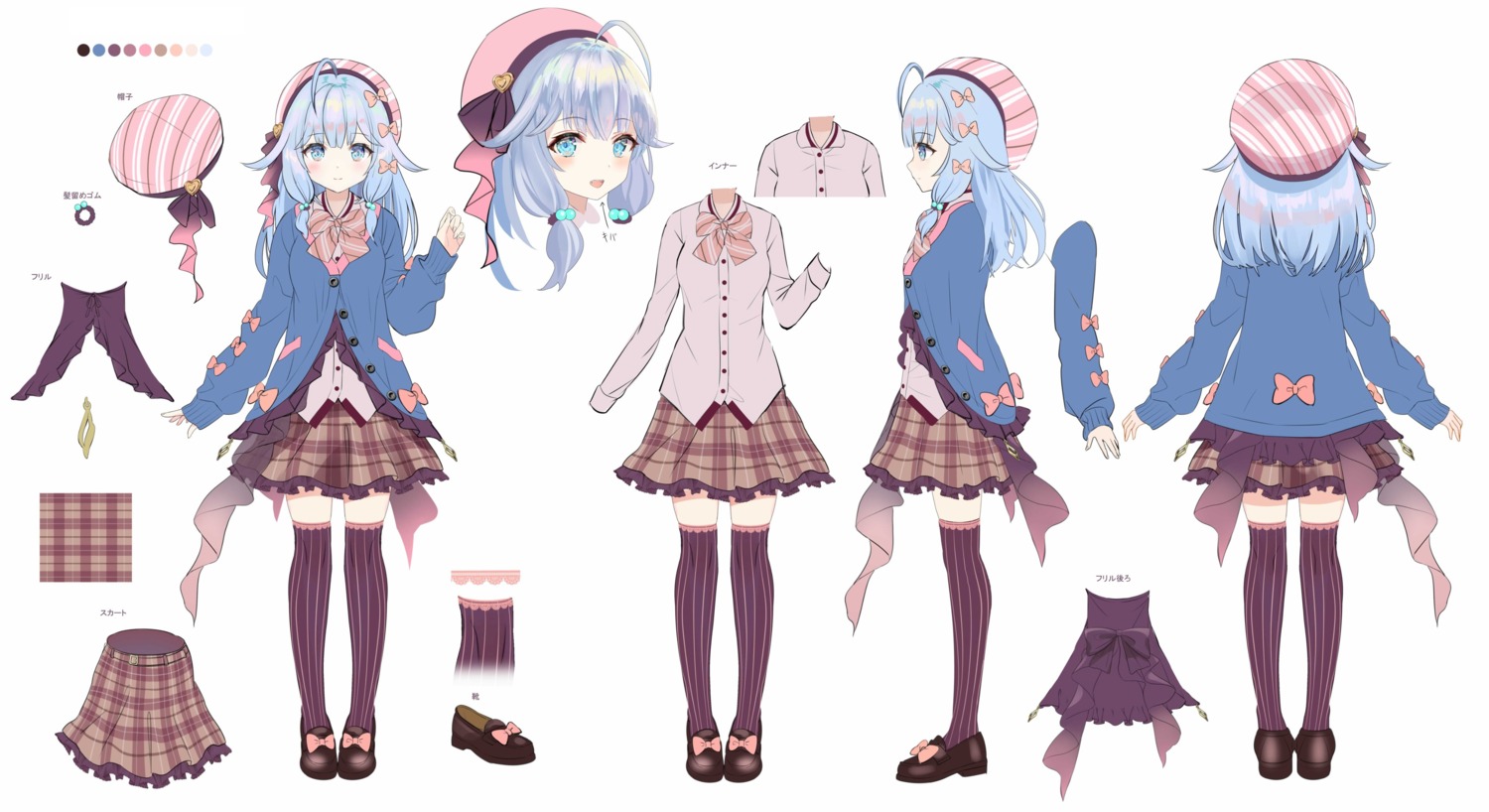 character_design charlotte_suzu production_kawaii seifuku sweater thighhighs torino_akua