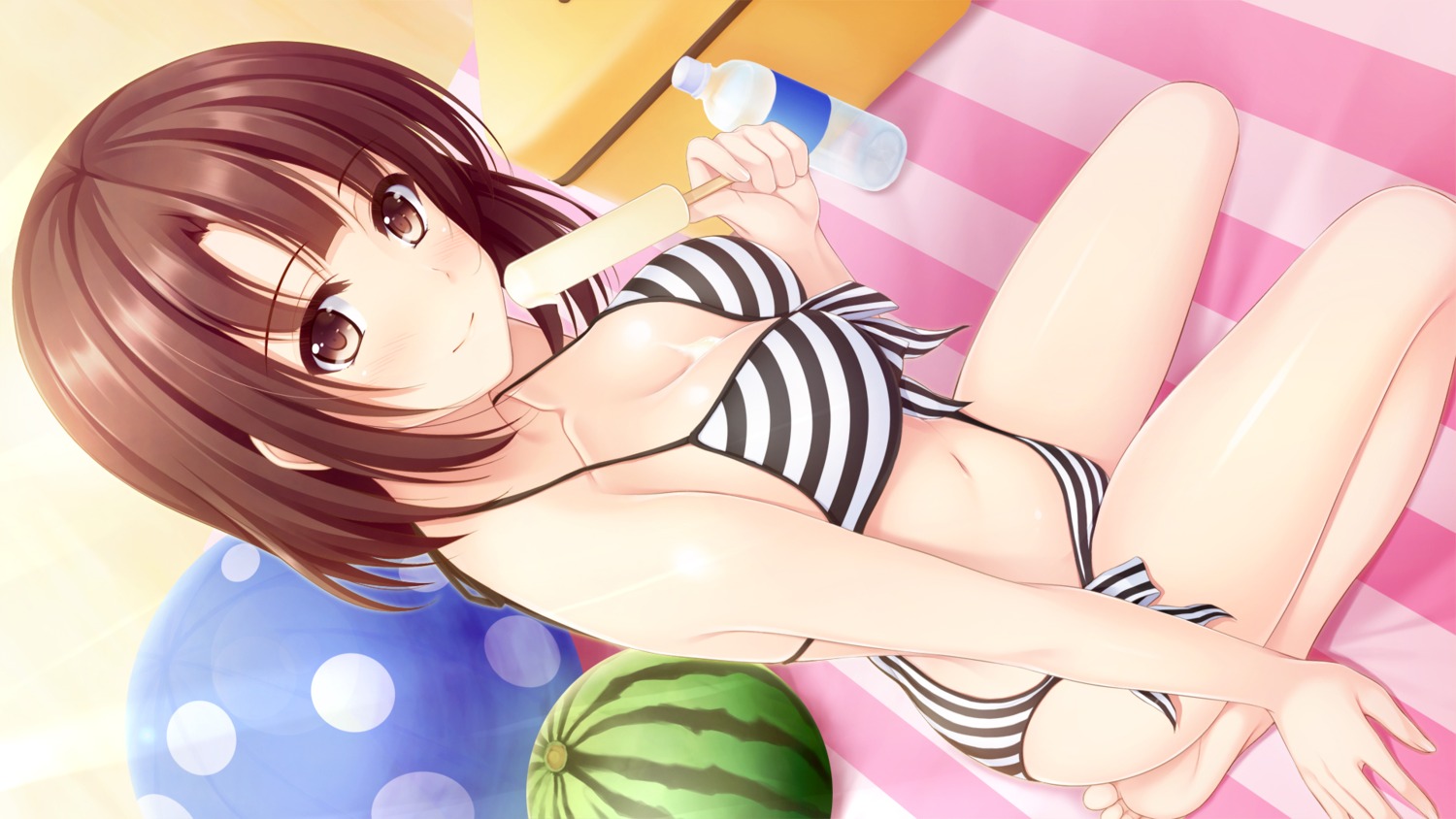 bikini cleavage cream katou_megumi pasdar saenai_heroine_no_sodatekata swimsuits wallpaper