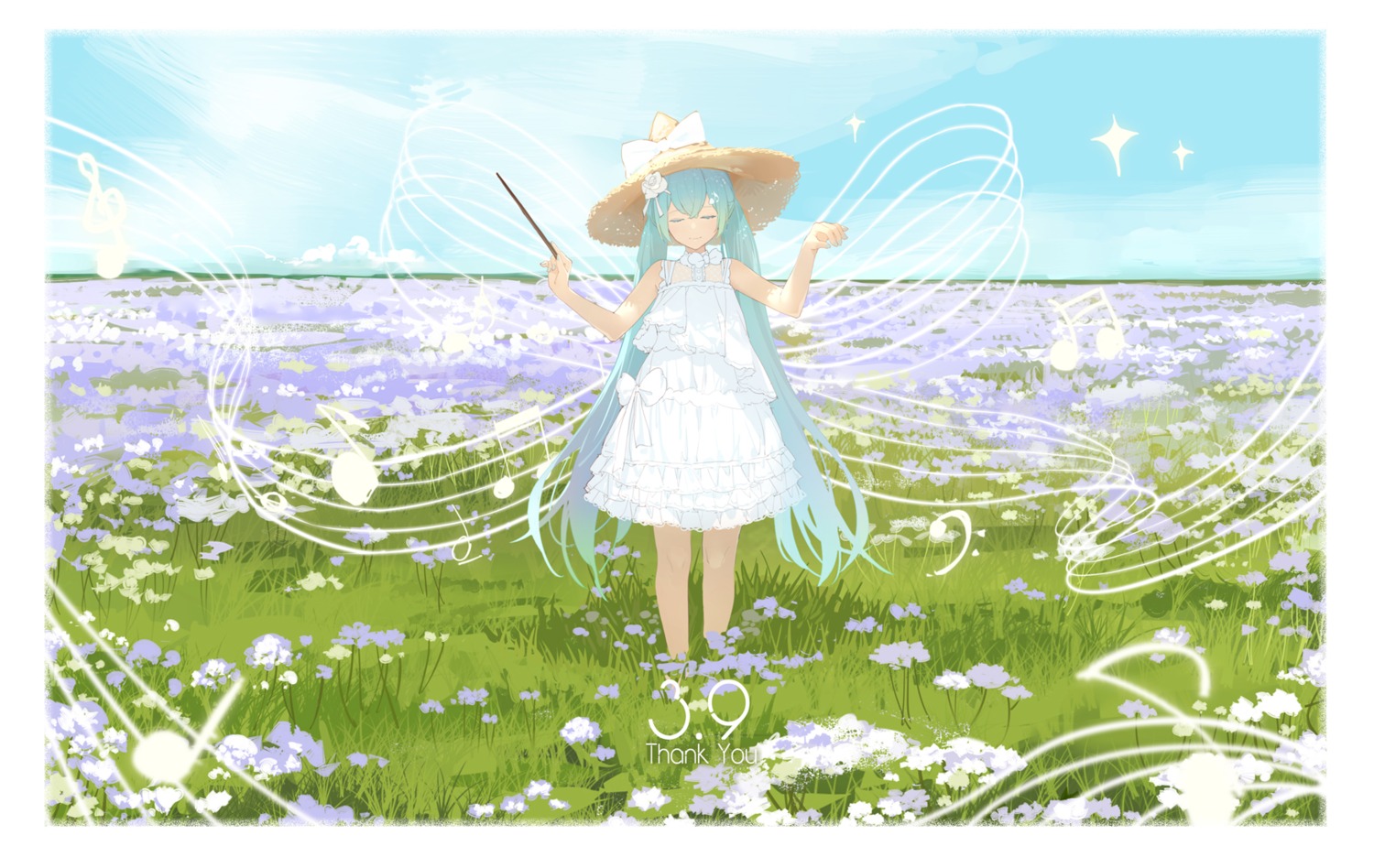 artist_revision dress hatsune_miku lf summer_dress vocaloid