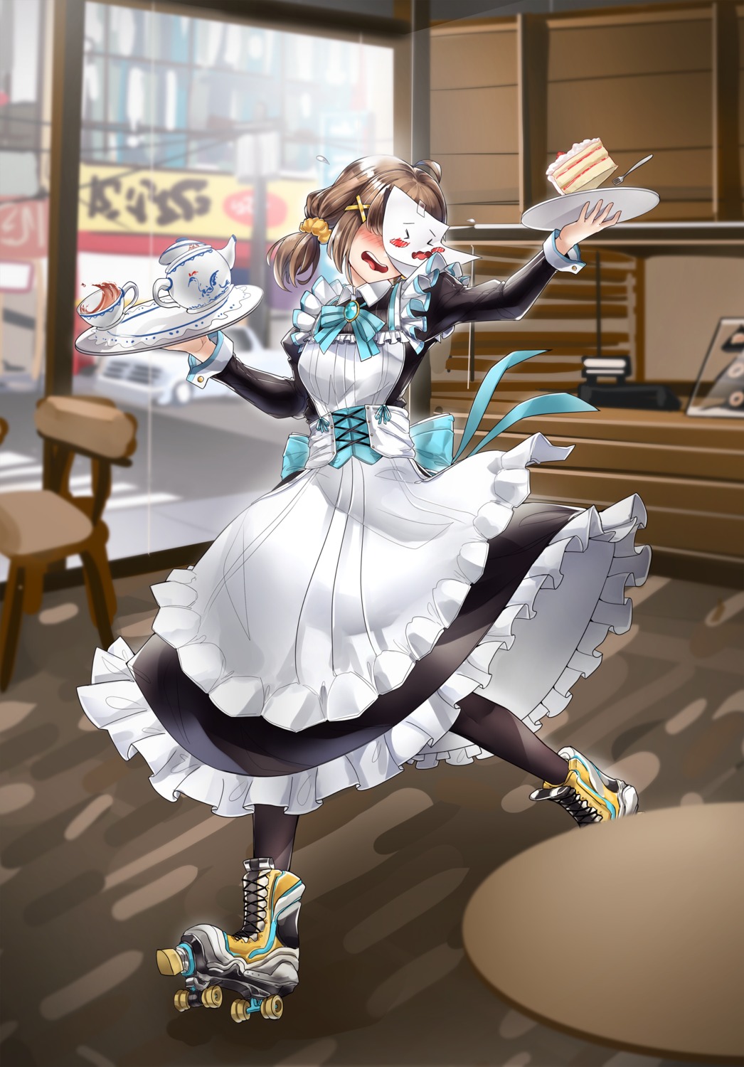 casul maid skirt_lift waitress