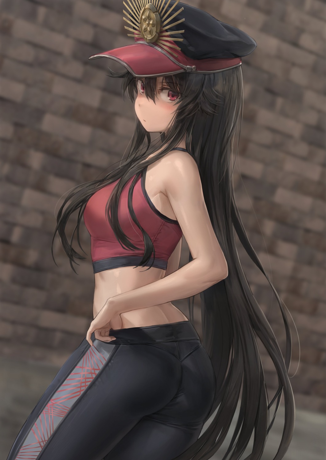 ass fate/grand_order free_style_(yohan1754) gym_uniform oda_nobunaga_(fate)