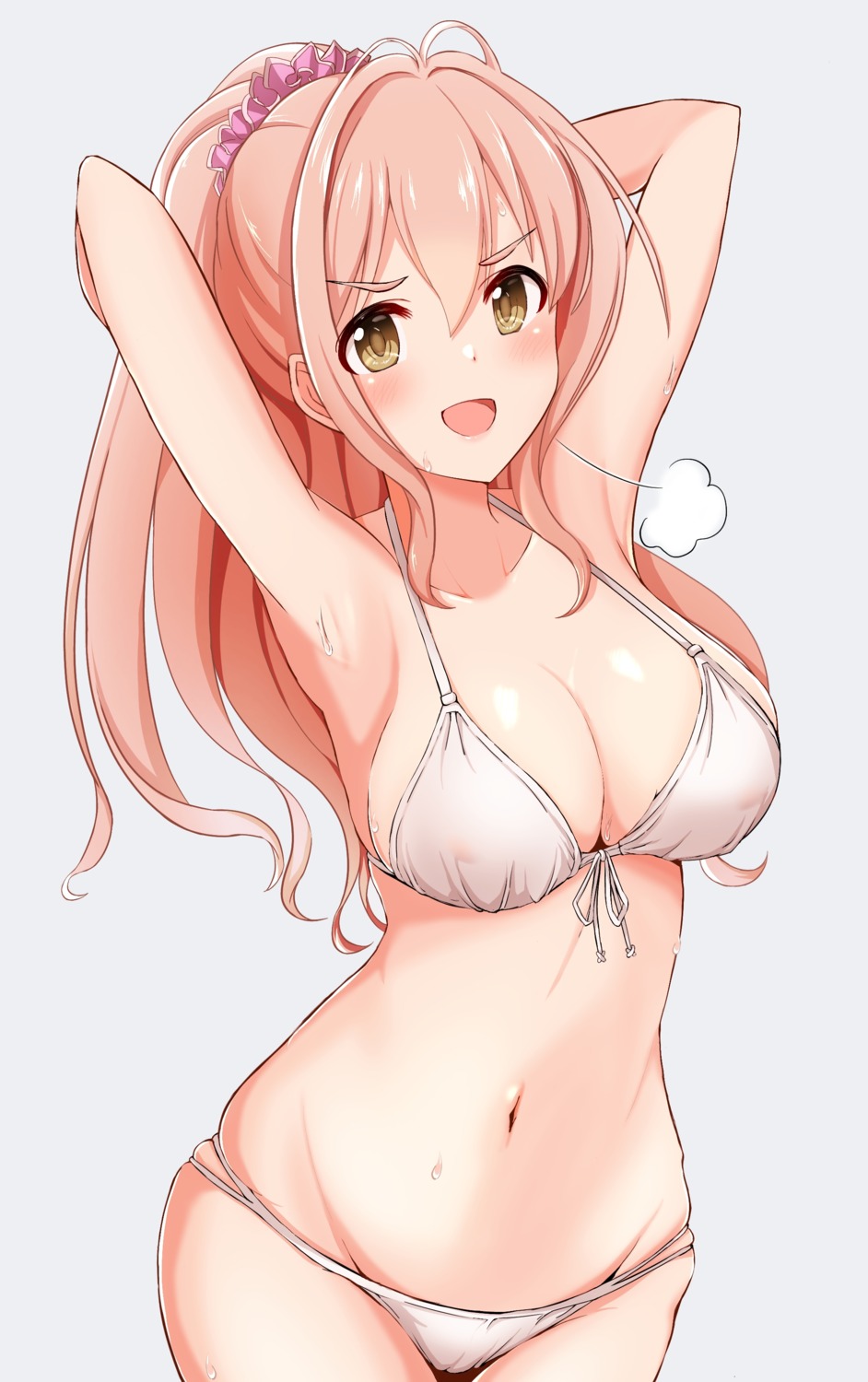 bikini cameltoe cleavage raindrop746079 saionji_kotoka swimsuits the_idolm@ster the_idolm@ster_cinderella_girls