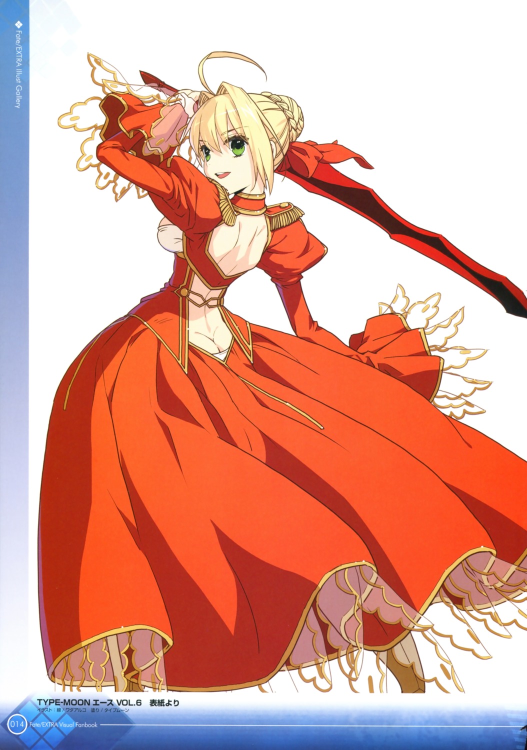 dress fate/extra fate/stay_night saber_extra sword type-moon wada_rco