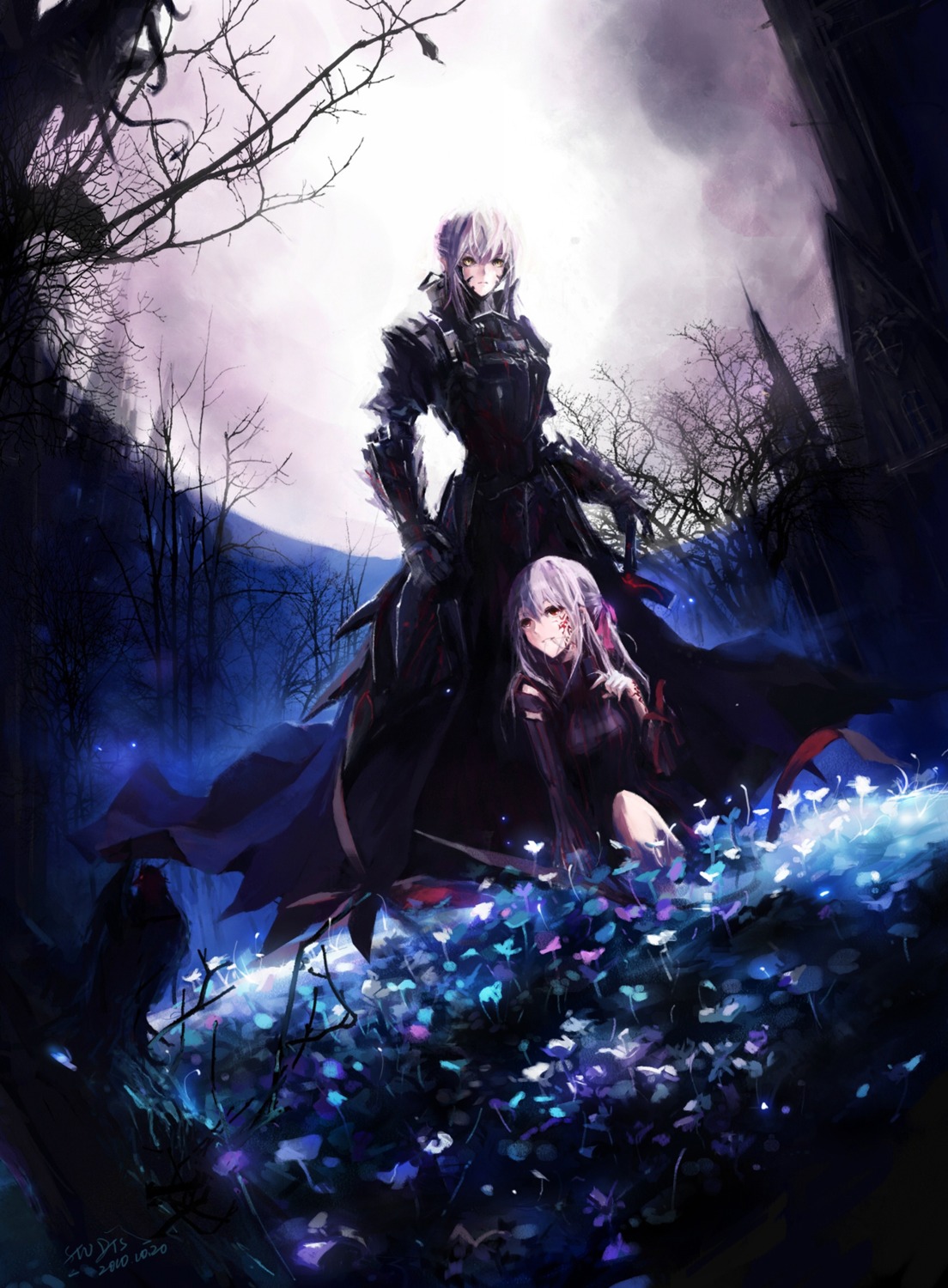 dark_sakura fate/stay_night matou_sakura saber saber_alter stu_dts