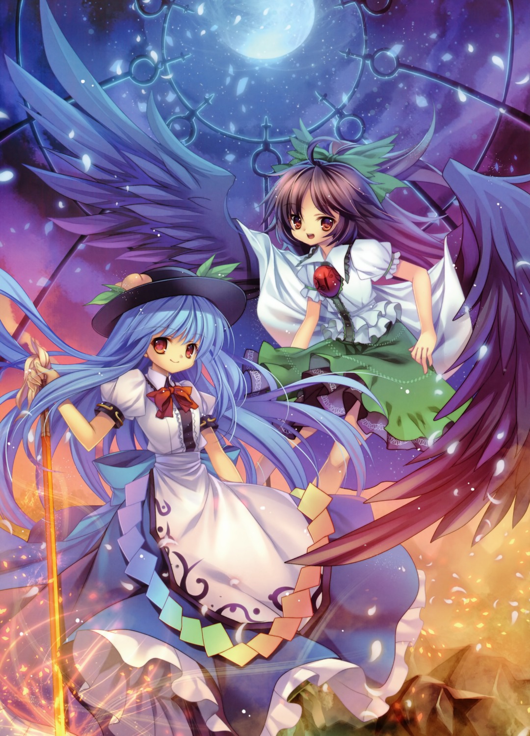 capura_lin eternal_phantasia hinanawi_tenshi reiuji_utsuho touhou