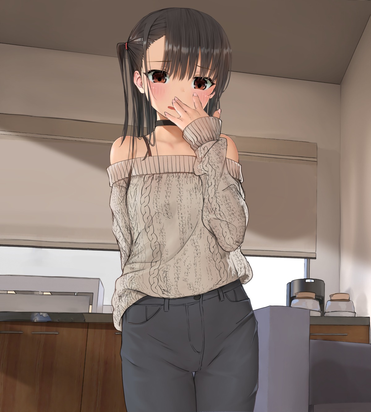 egami no_bra sweater