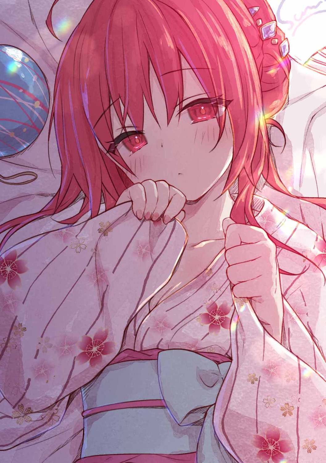 cleavage konomi liar_liar saionji_sarasa yukata