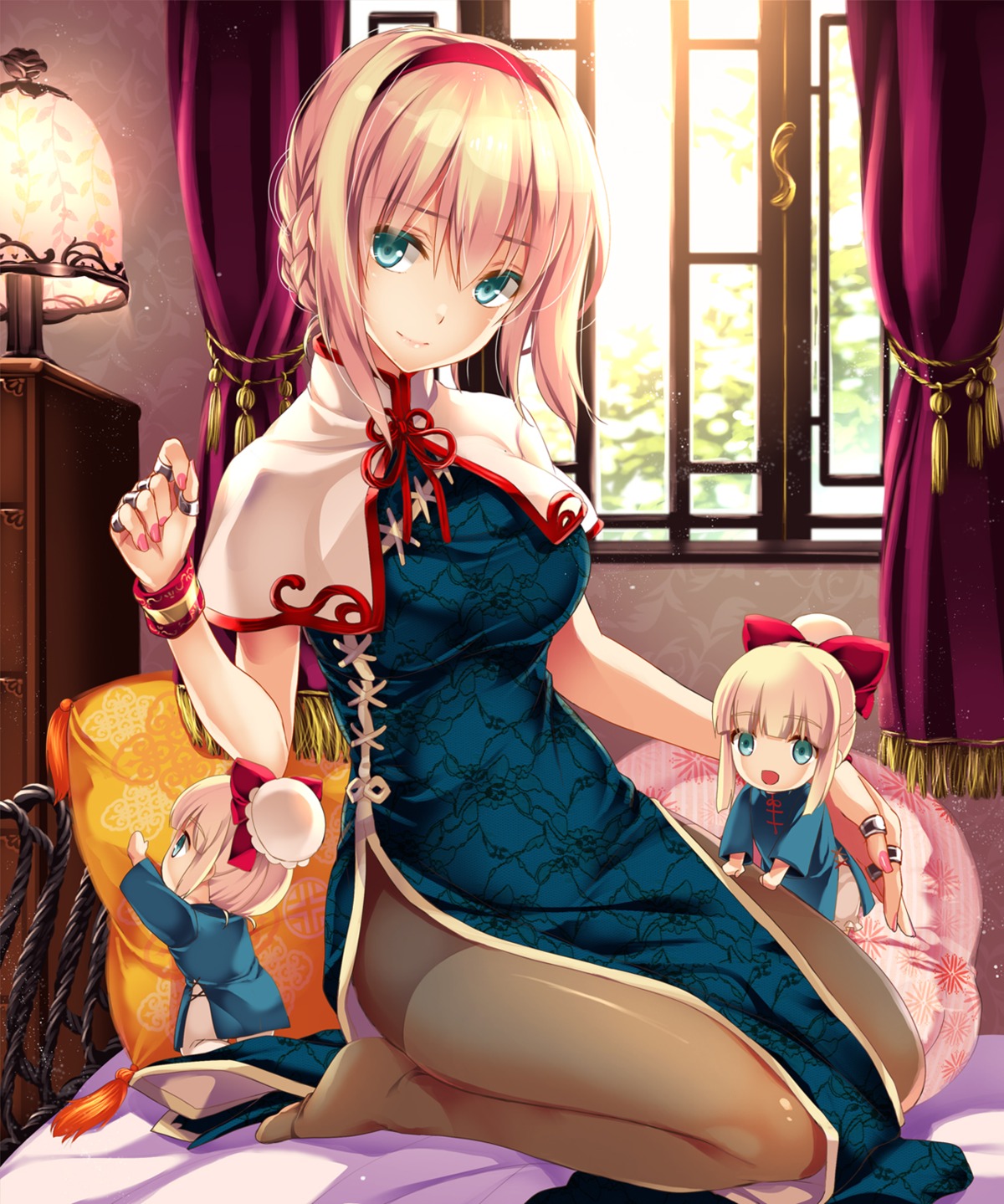 alice_margatroid chinadress monety pantyhose shanghai_doll touhou