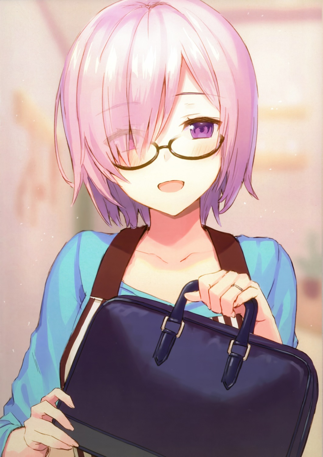 fate/grand_order haru. mash_kyrielight megane