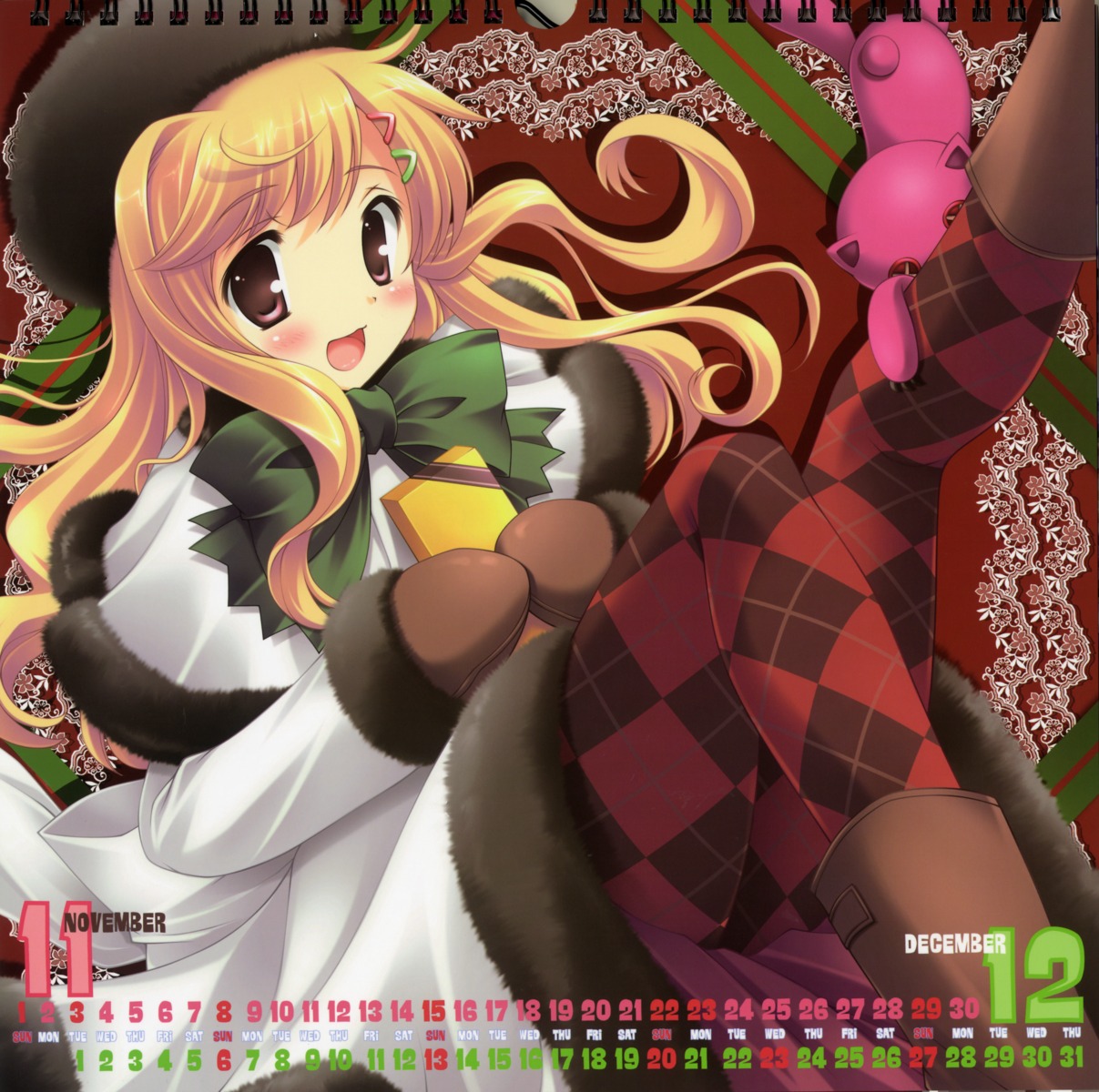 calendar ikegami_akane pantyhose
