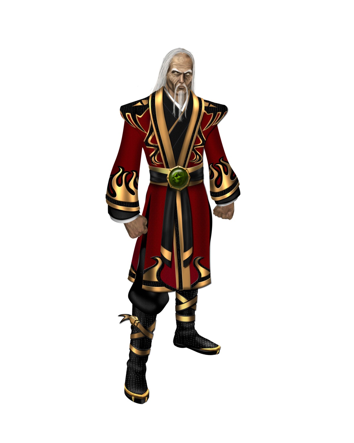 asian_clothes male mortal_kombat mortal_kombat_(2011) shang_tsung