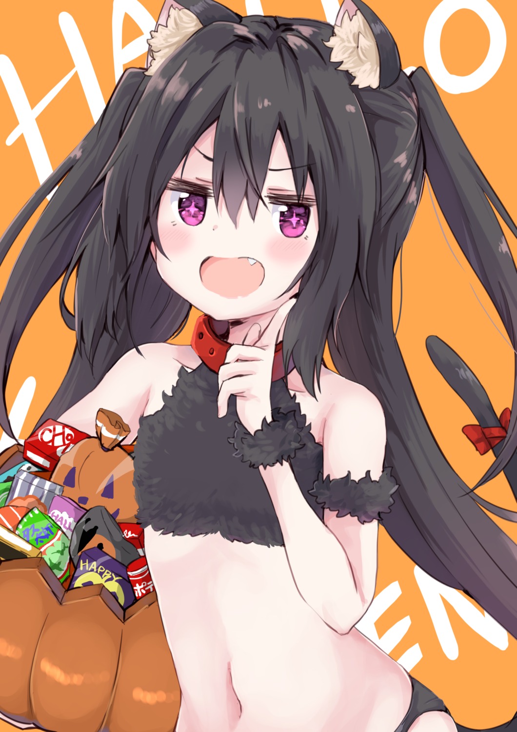 amano_(els573) animal_ears halloween nekomimi note-chan pantsu tail