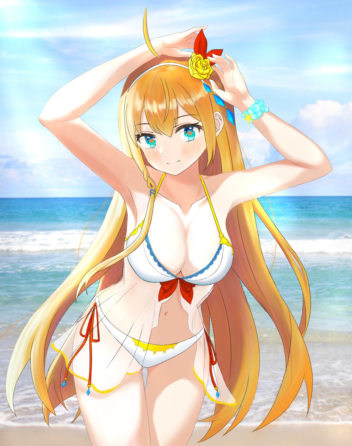 bikini pecorine princess_connect princess_connect!_re:dive see_through swimsuits ttusee5