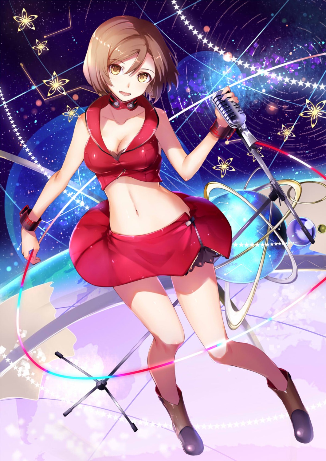 cleavage meiko vocaloid yuuki_kira