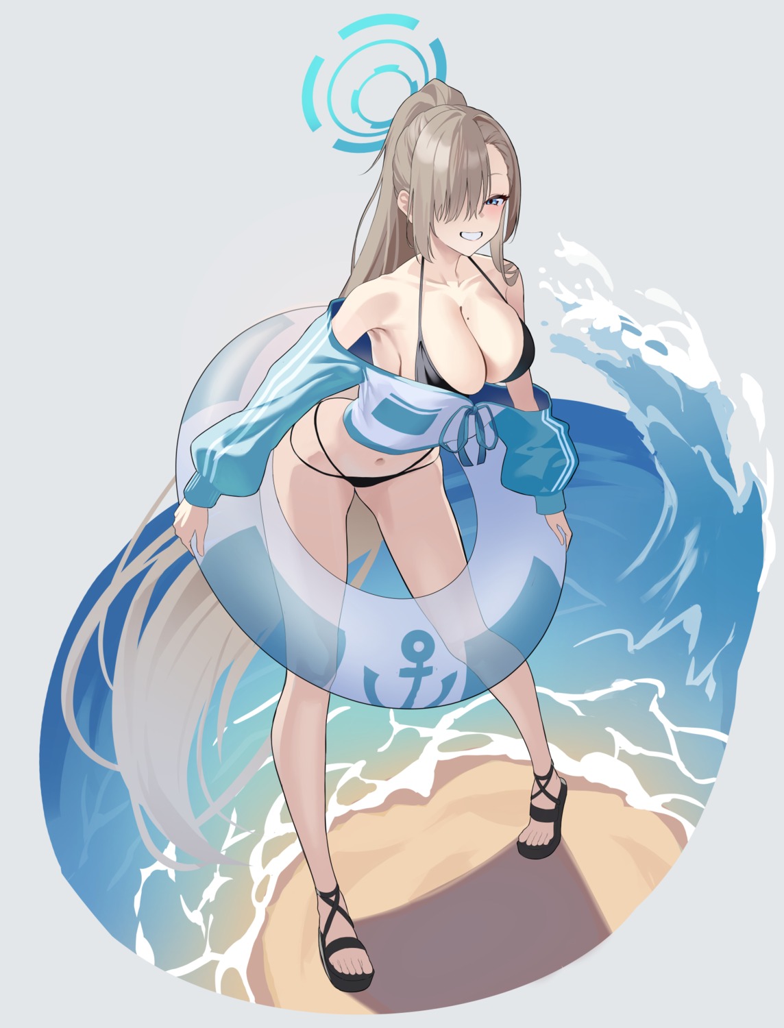 bikini blue_archive halo ichinose_asuna ojisan_kamo_shiremasen swimsuits