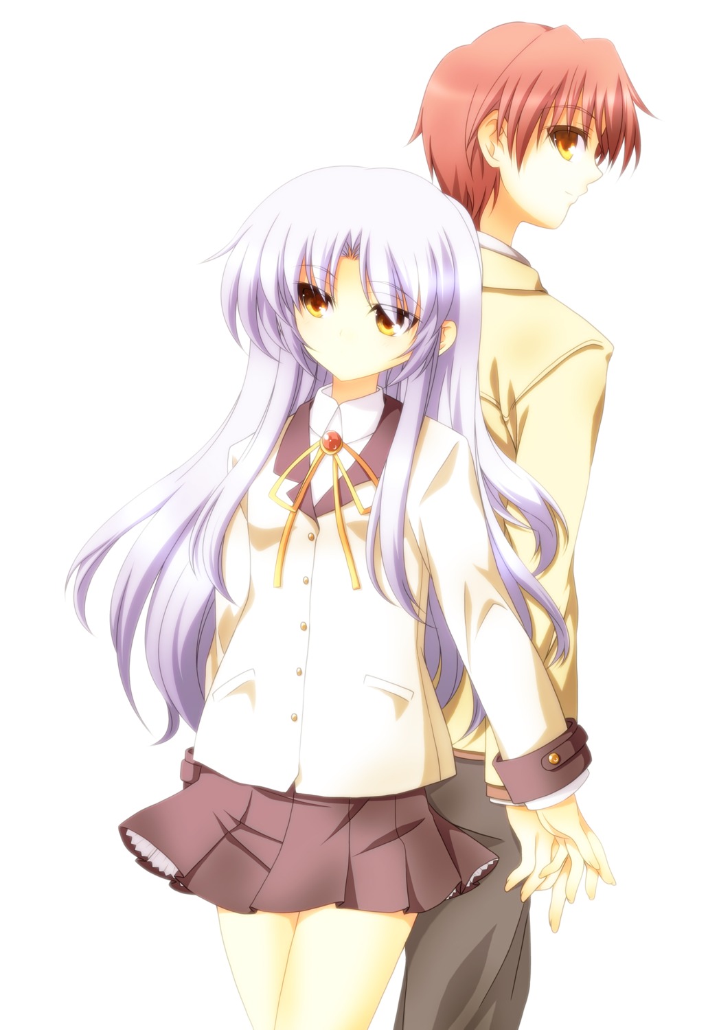 angel_beats! ka2 otonashi seifuku tenshi