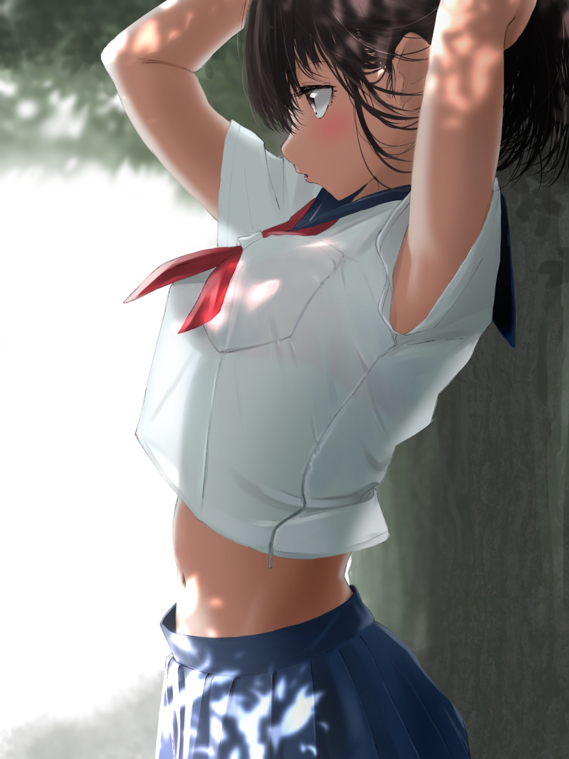 bra see_through seifuku tama_(seiga46239239)