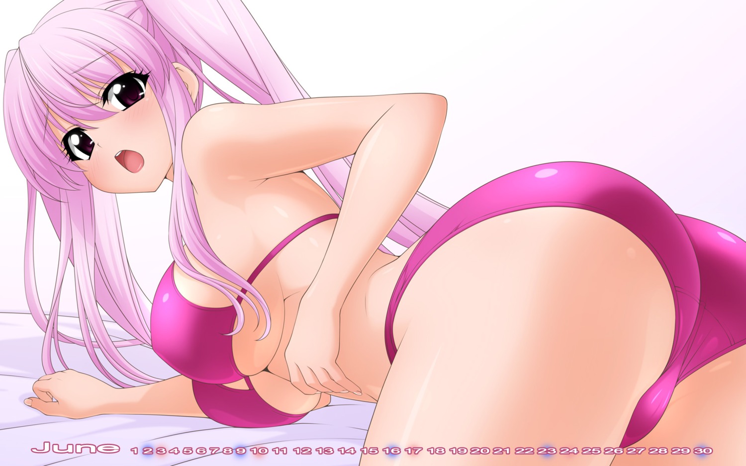 ass bikini calendar kisaragi_alice swimsuits underboob wallpaper wave_ride