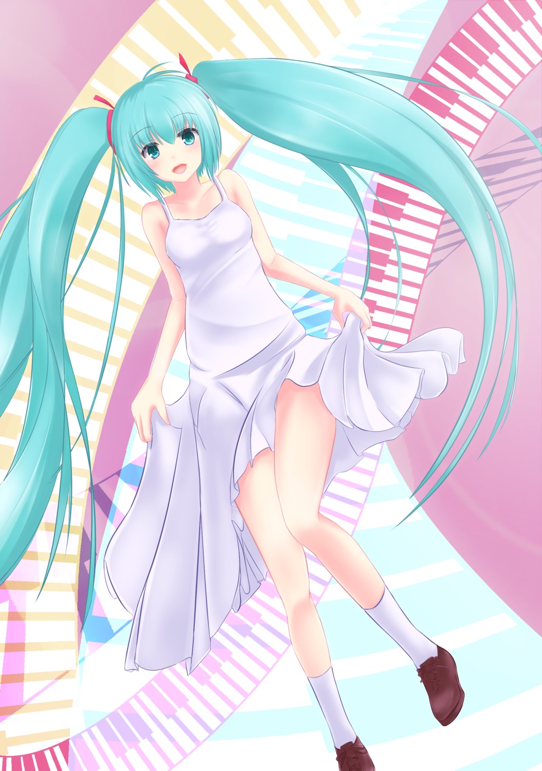 dress hatsune_miku muso_hu_ni vocaloid