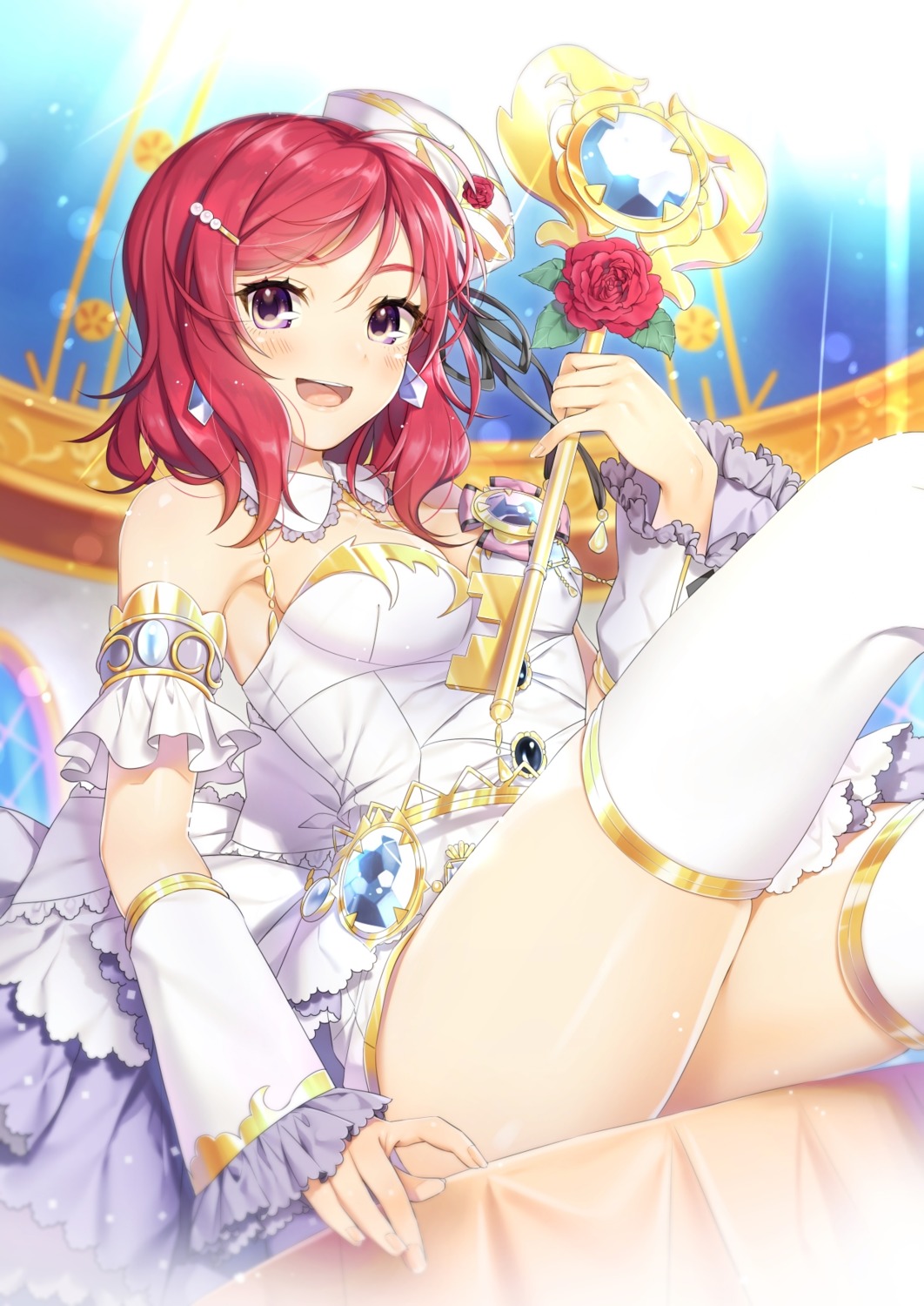 love_live! nishikino_maki thighhighs weapon yana_mori