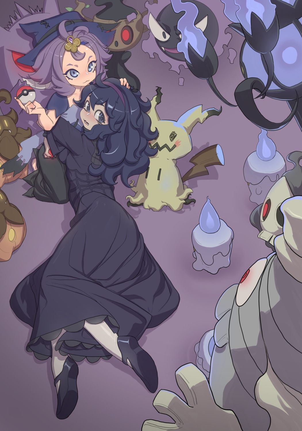 acerola_(pokemon) breasts chandelure dress dusclops duskull gengar halloween haunter hex hex_maniac_(pokemon) litwick mimikyu monster_frog phantump pokemon pokemon_oras pokemon_sm pokemon_usum pokemon_xy pumpkaboo thighhighs