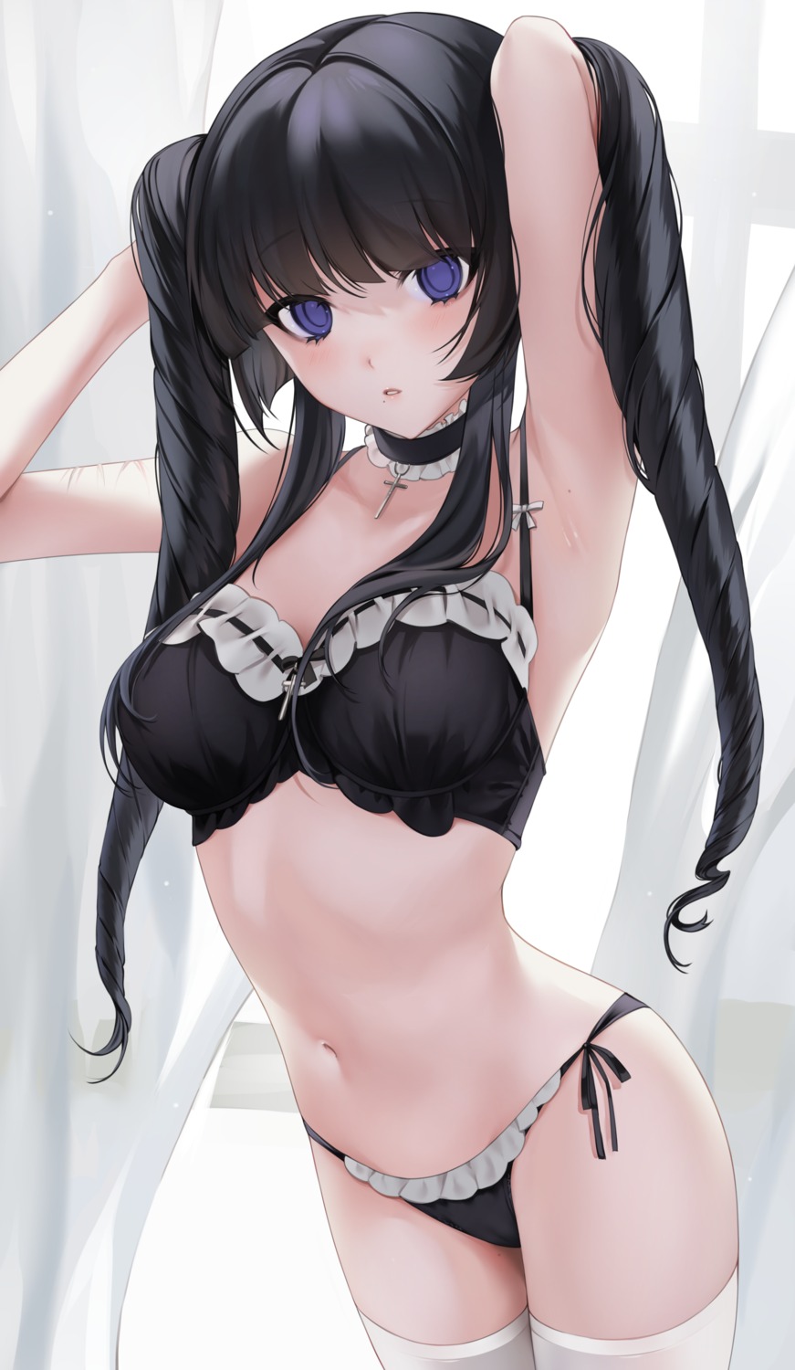 bra cameltoe lingerie ompf pantsu string_panties thighhighs