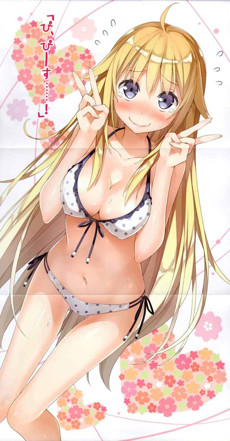 bikini cleavage crease fixme kantoku sonna_sekai_wa_kowashite_shimae swimsuits utara_canaria