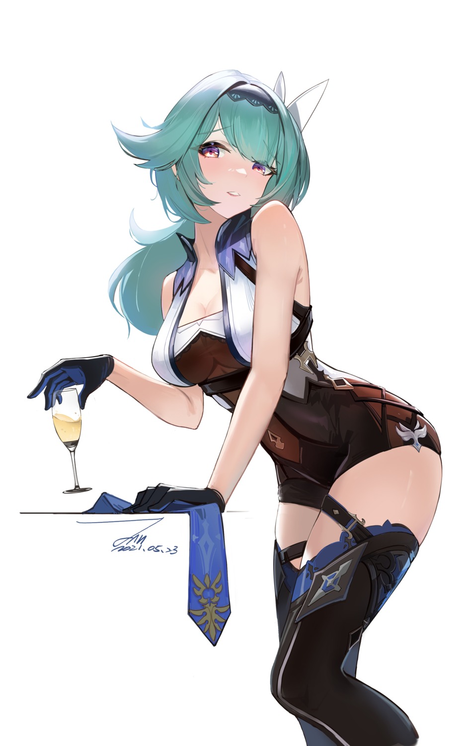 cleavage eula garter genshin_impact janload1ng thighhighs