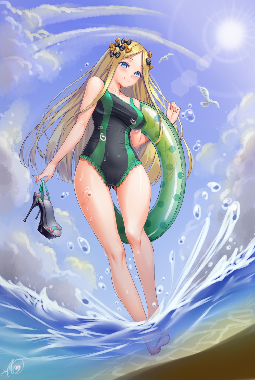 abigail_williams_(fate) cameltoe fate/grand_order konishi_(565112307) swimsuits wet