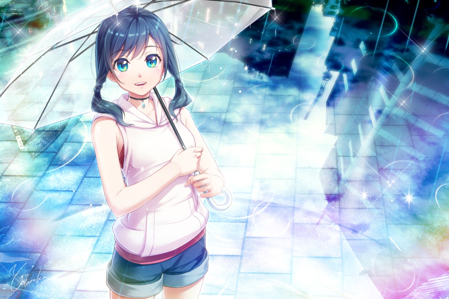 amano_hina tenki_no_ko umbrella you_haruka