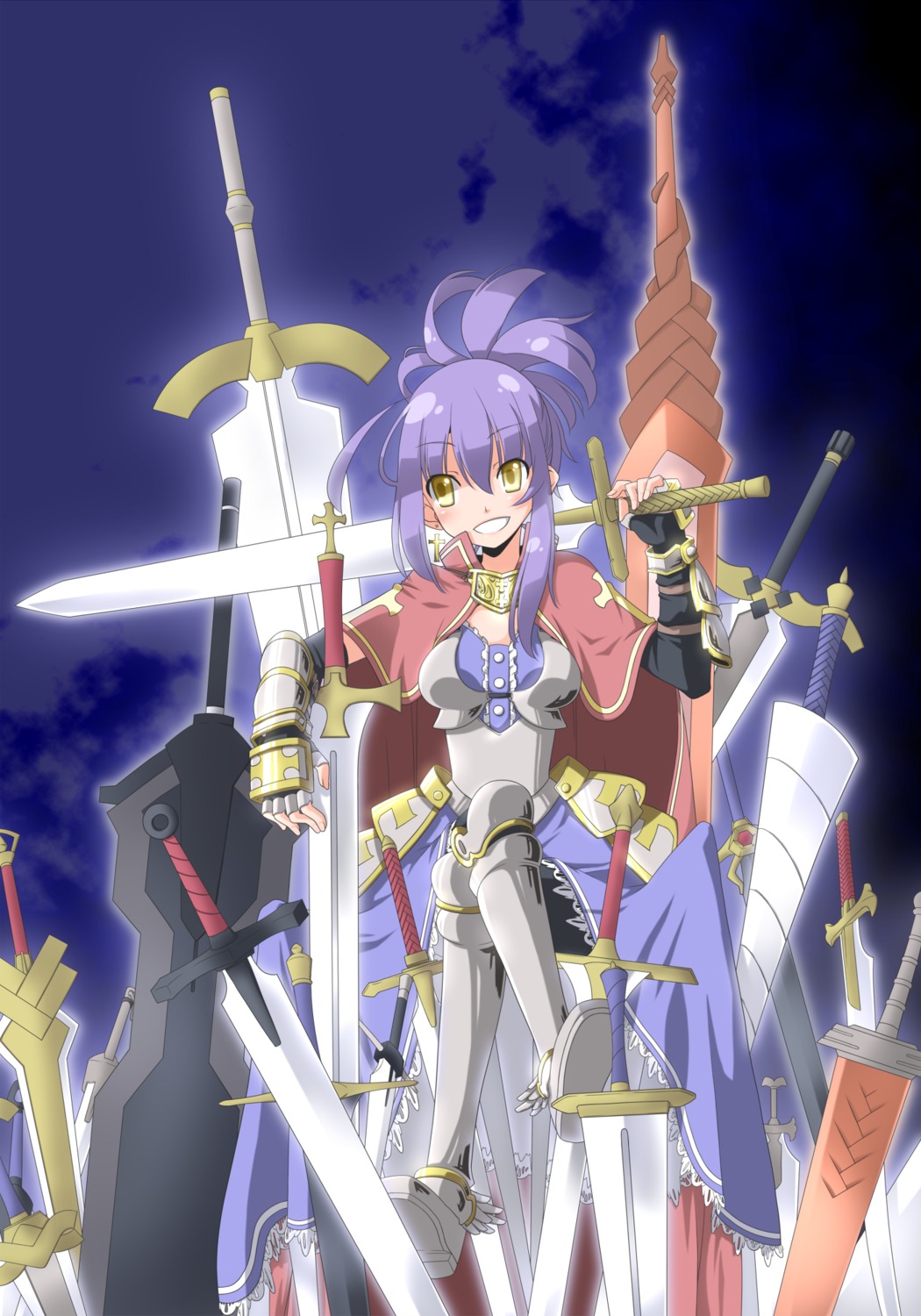 armor hinoshita_hikari sword