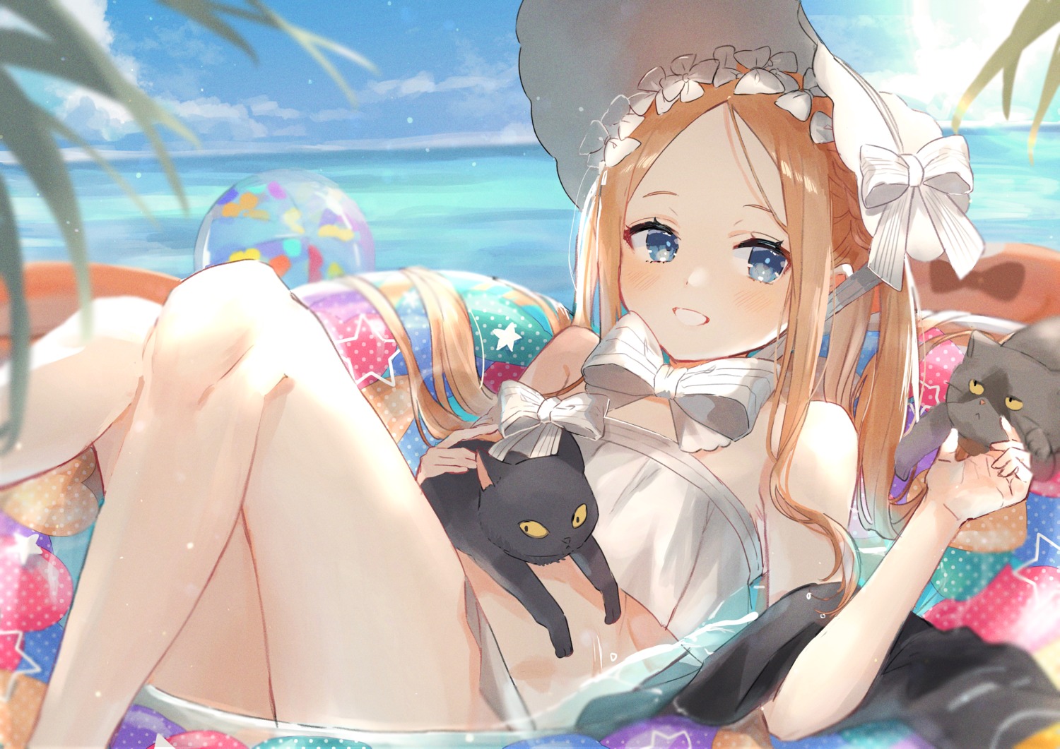 abigail_williams_(fate) bikini fate/grand_order neko oyuyu swimsuits wet