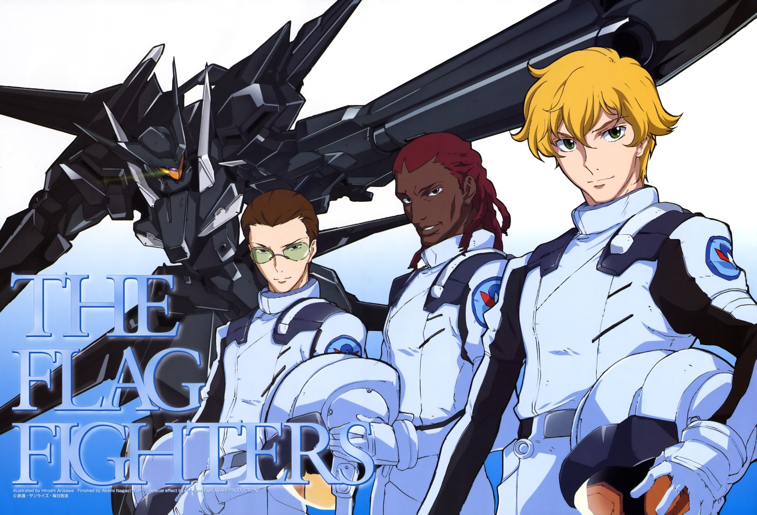 arisawa_hiroshi daryl_dodge graham_aker gundam gundam_00 howard_mason male mecha over_flag