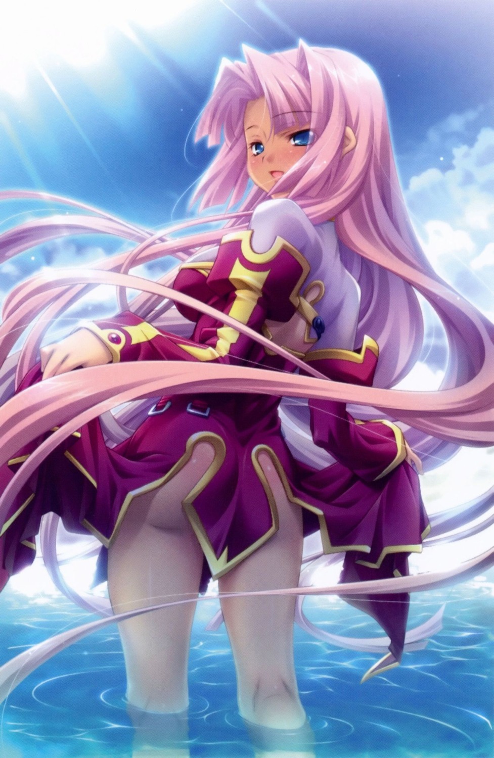 ass baseson hikage_eiji koihime_musou shin_koihime_musou skirt_lift sonken wet