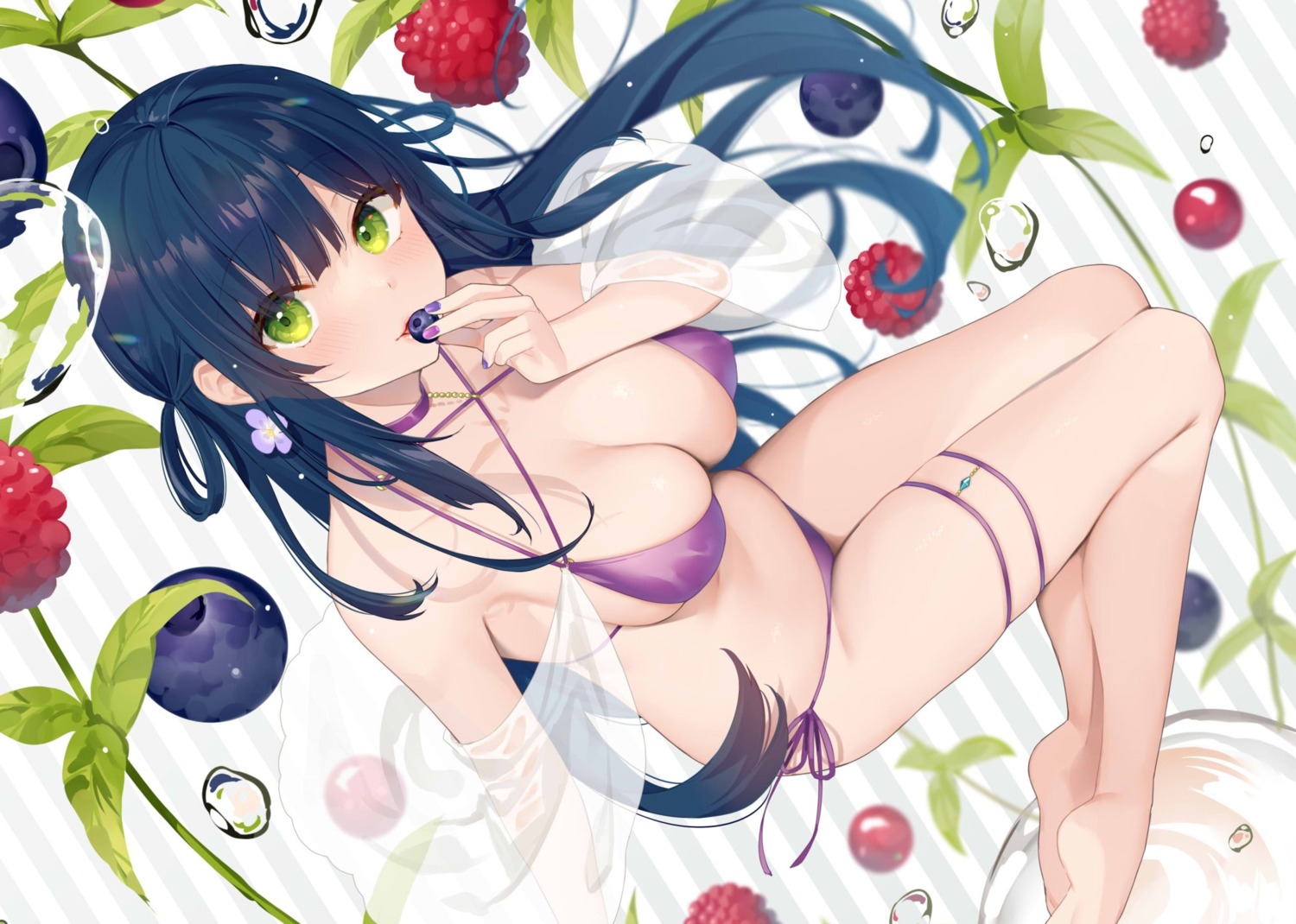 bekotarou bikini erect_nipples garter see_through swimsuits