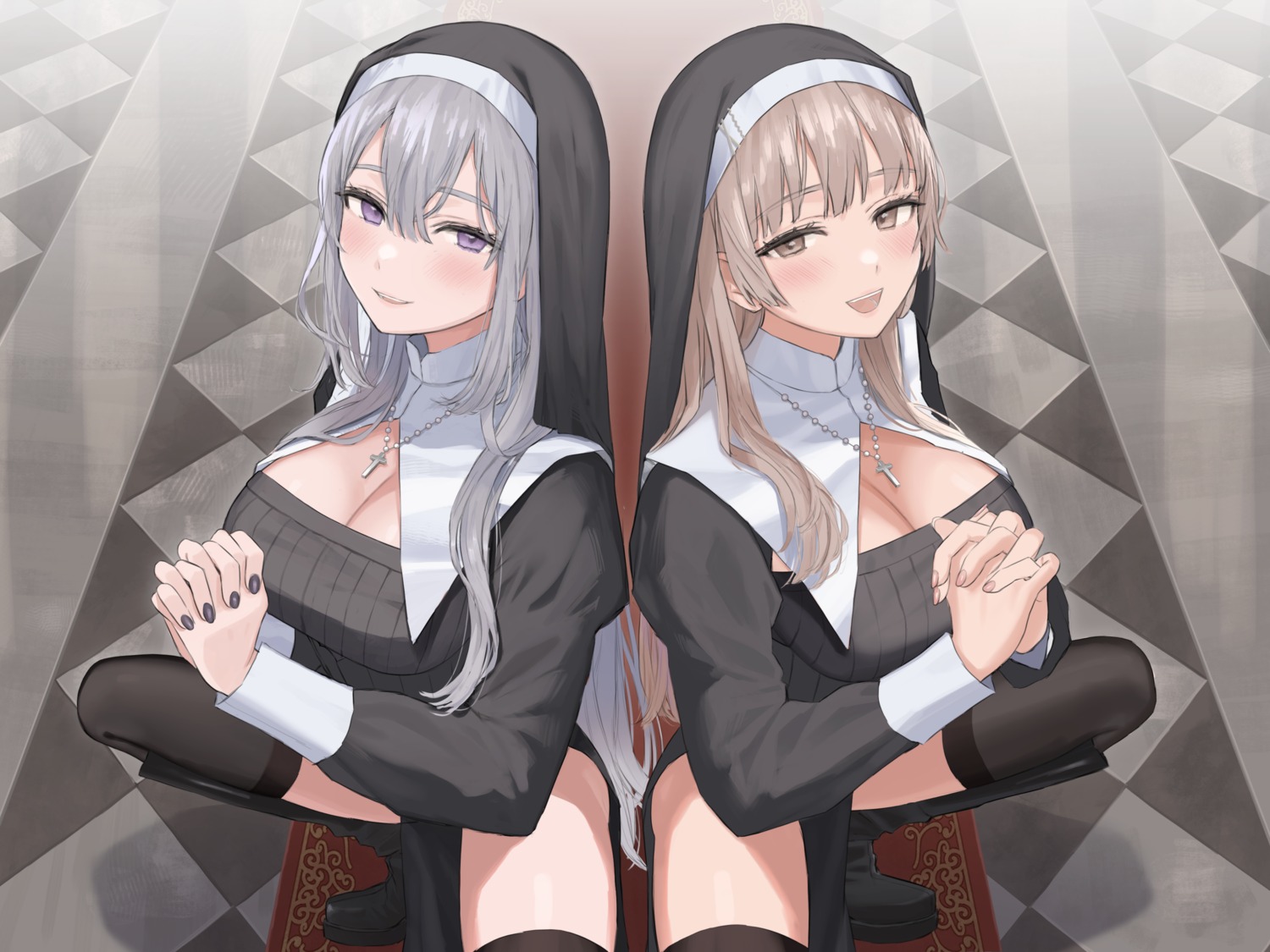 nun sutochan thighhighs