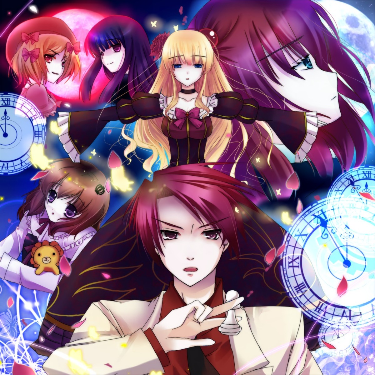 beatrice frederica_bernkastel lambdadelta natsumikan umineko_no_naku_koro_ni ushiromiya_battler ushiromiya_maria