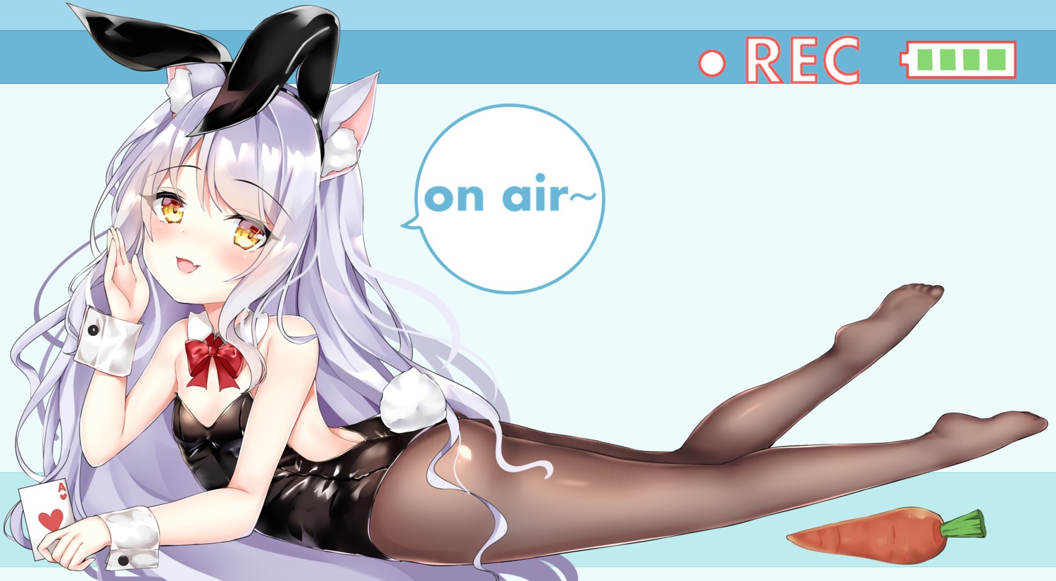 animal_ears arlene_(ju) bunny_ears bunny_girl feet pantyhose tail