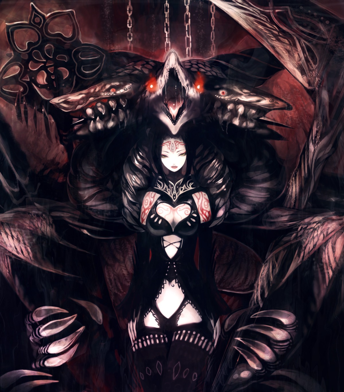 cleavage lord_of_vermilion monster sakaya313