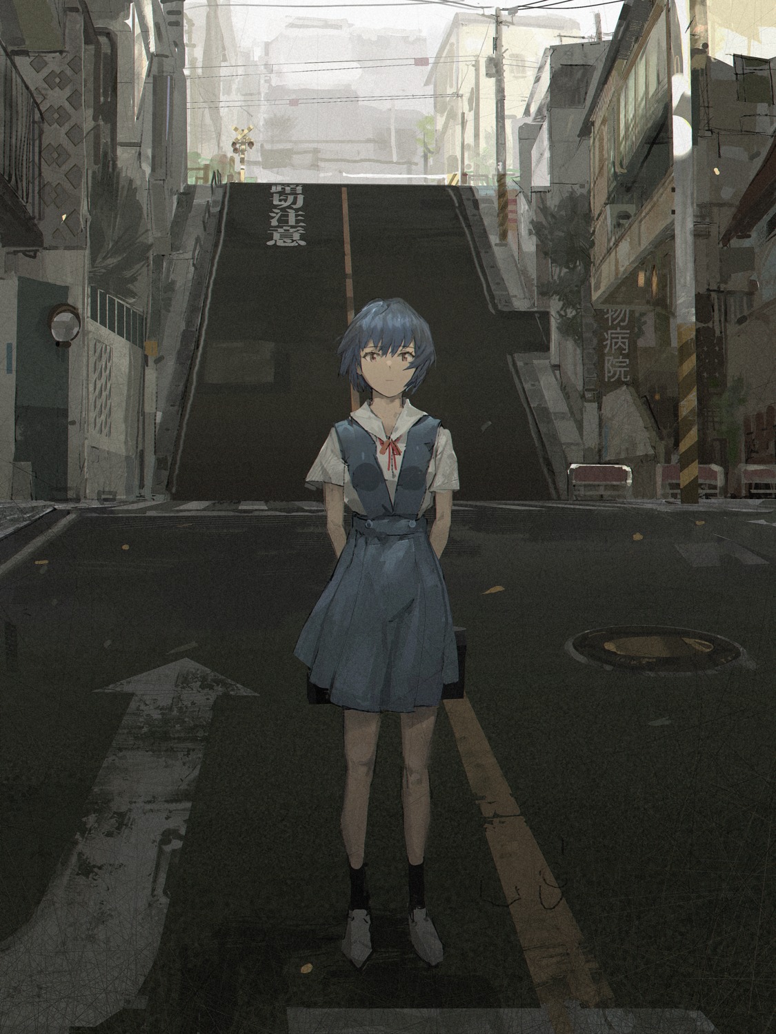 ayanami_rei neon_genesis_evangelion paindude seifuku