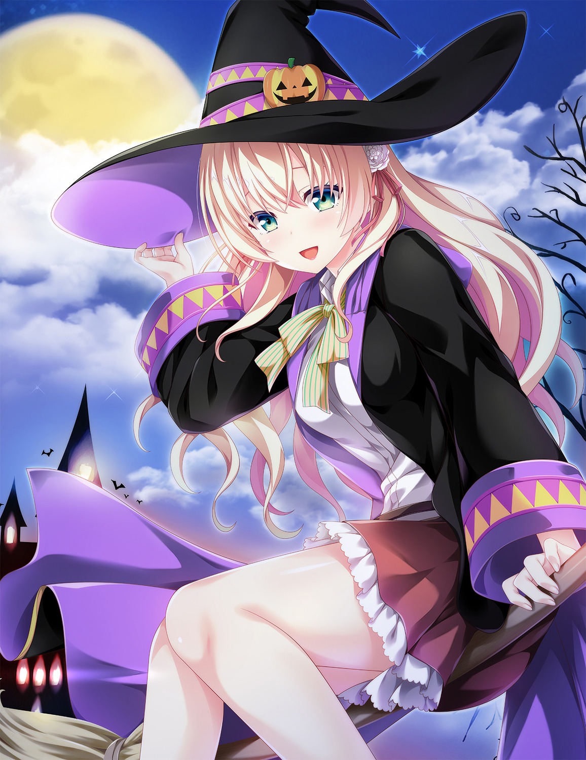 halloween hook houkago_cinderella_2 oze_haduki rinks witch