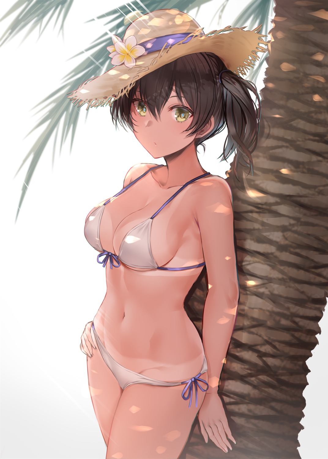 bikini interstellar kaga_(kancolle) kantai_collection swimsuits tan_lines